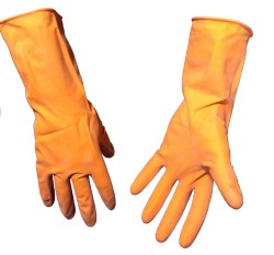 Guantes de goma medianos