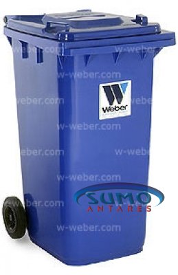 Gran contenedor de basuras  de 240 litros